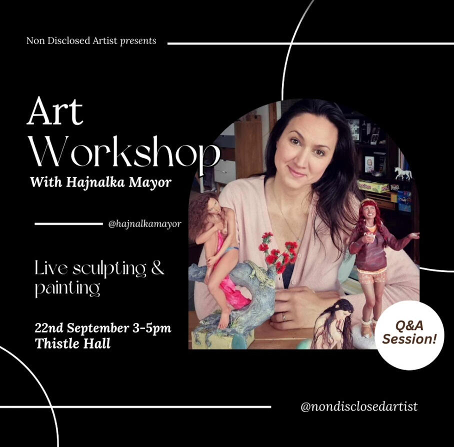 Join us today on Sunday, the 22nd, from 3-5pm for the final day of our exhibition! Don't miss the chance to meet the talented sculptor @hajnalkamayor and witness her process for creating stunning, iconic scenes and characters.